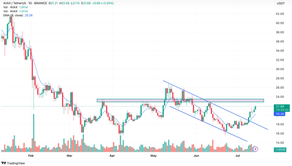 Avalanche Price Chart - TradingView