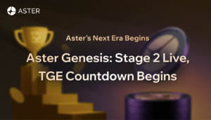 Aster’s next era begins: Airdrop points stage 2 live, TGE countdown begins