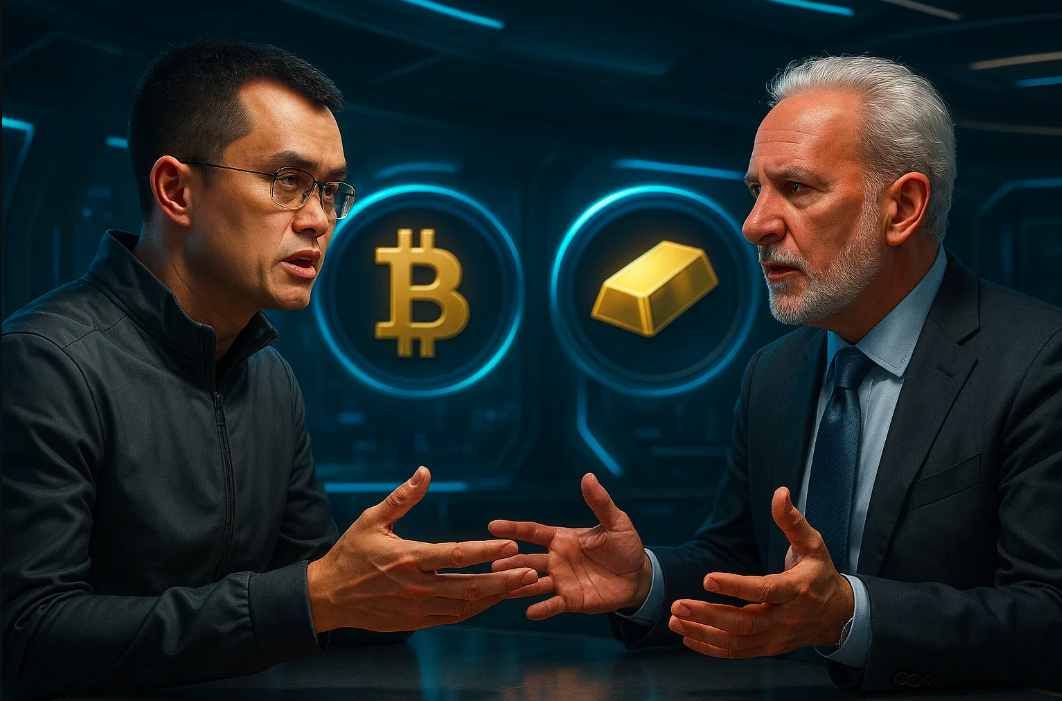 Binance Founder CZ and Economist Peter Schiff to Debate Bitcoin vs Tokenized Gold After Trump Pardon
