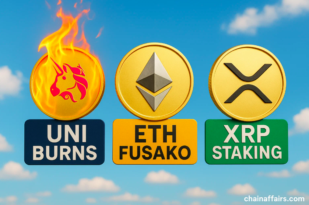 UNI Burns, ETH Fusako, XRP Staking: The Token Shake-Up Accelerating Into 2026