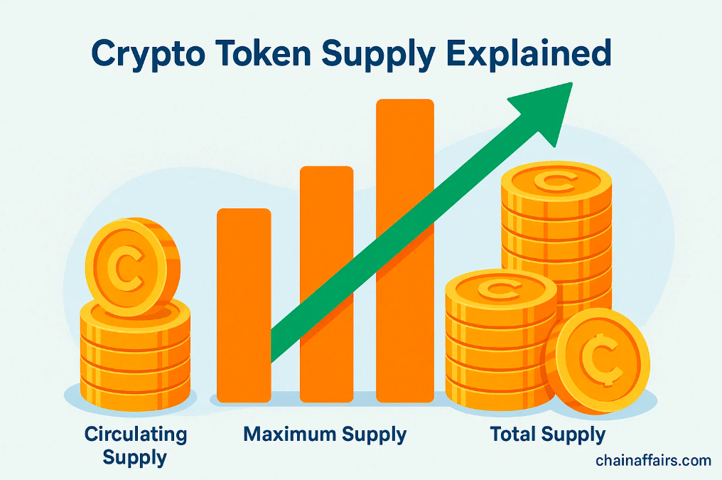 Crypto Token Supply Explained: How Circulating, Maximum, and Total Supply Shape a Token’s Value - chainaffairs.com