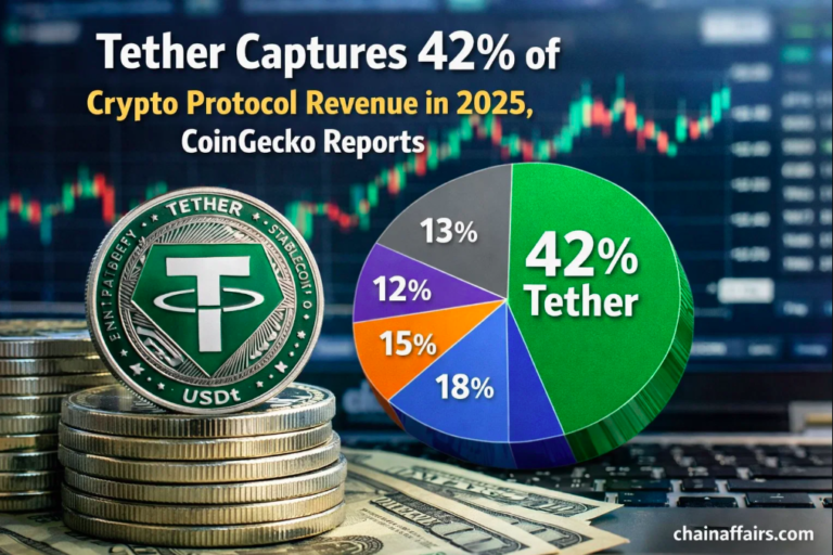 Tether Dominates Crypto Protocol Revenue in 2025, CoinGecko Data Shows