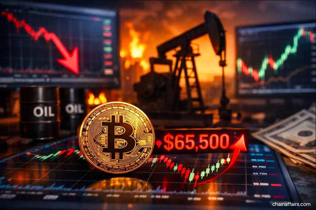Bitcoin Dips to $65.5K Before Quick Rebound as Oil Surge Sparks Risk-Off Mood