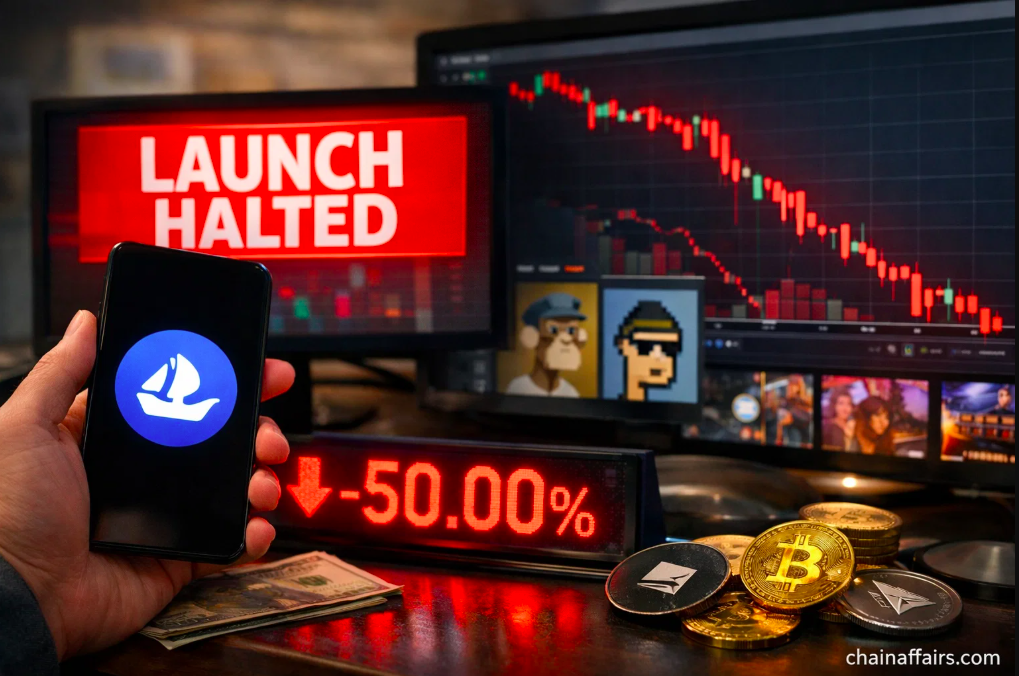 OpenSea Halts Major Token Launch as NFT Market Crashes 50%