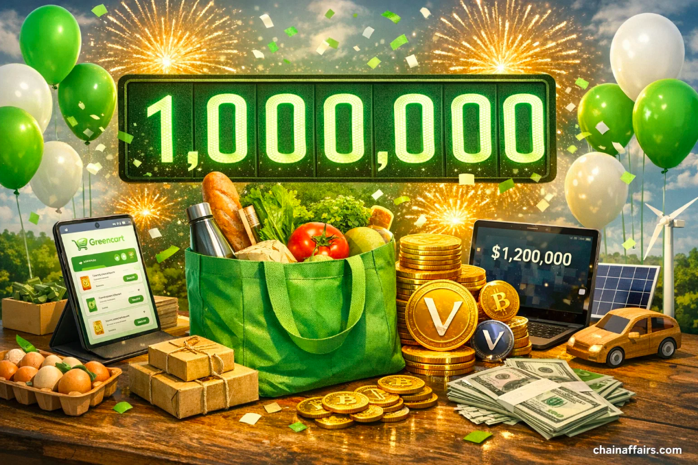 VeChain's Greencart Hits 1 Million Users, Paying Out $1.2M in Crypto for Sustainable Shopping