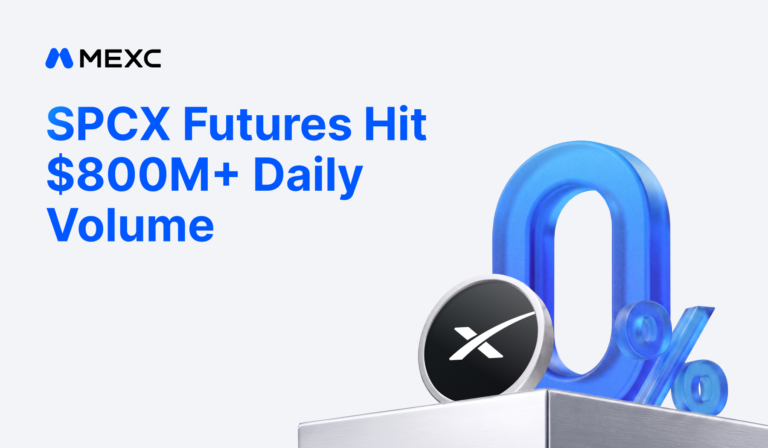 SpaceX Continues to Drive Strong Trading Activity as MEXC SPCX Futures Daily Trading Volume Surpasses $800 Million USDT