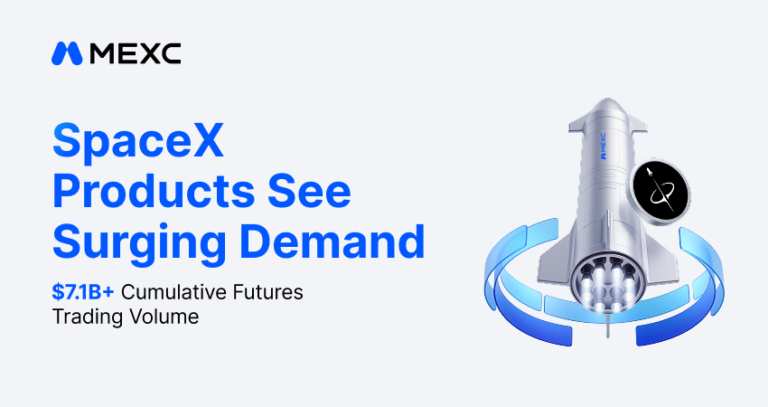 MEXC SpaceX Products See Surging Demand as Cumulative Futures Trading Volume Surpasses $7.1 Billion