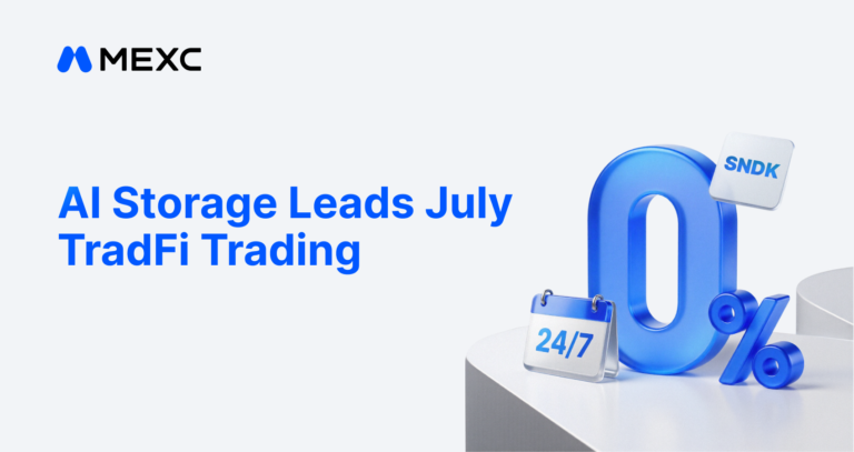 MEXC July TradFi Trading Shifts Toward AI Storage as SNDK Futures Volume Surges More Than 15x Times