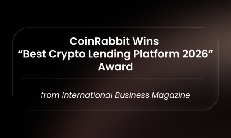 CoinRabbit Wins “Best Crypto Lending Platform 2026” Award from International Business Magazine